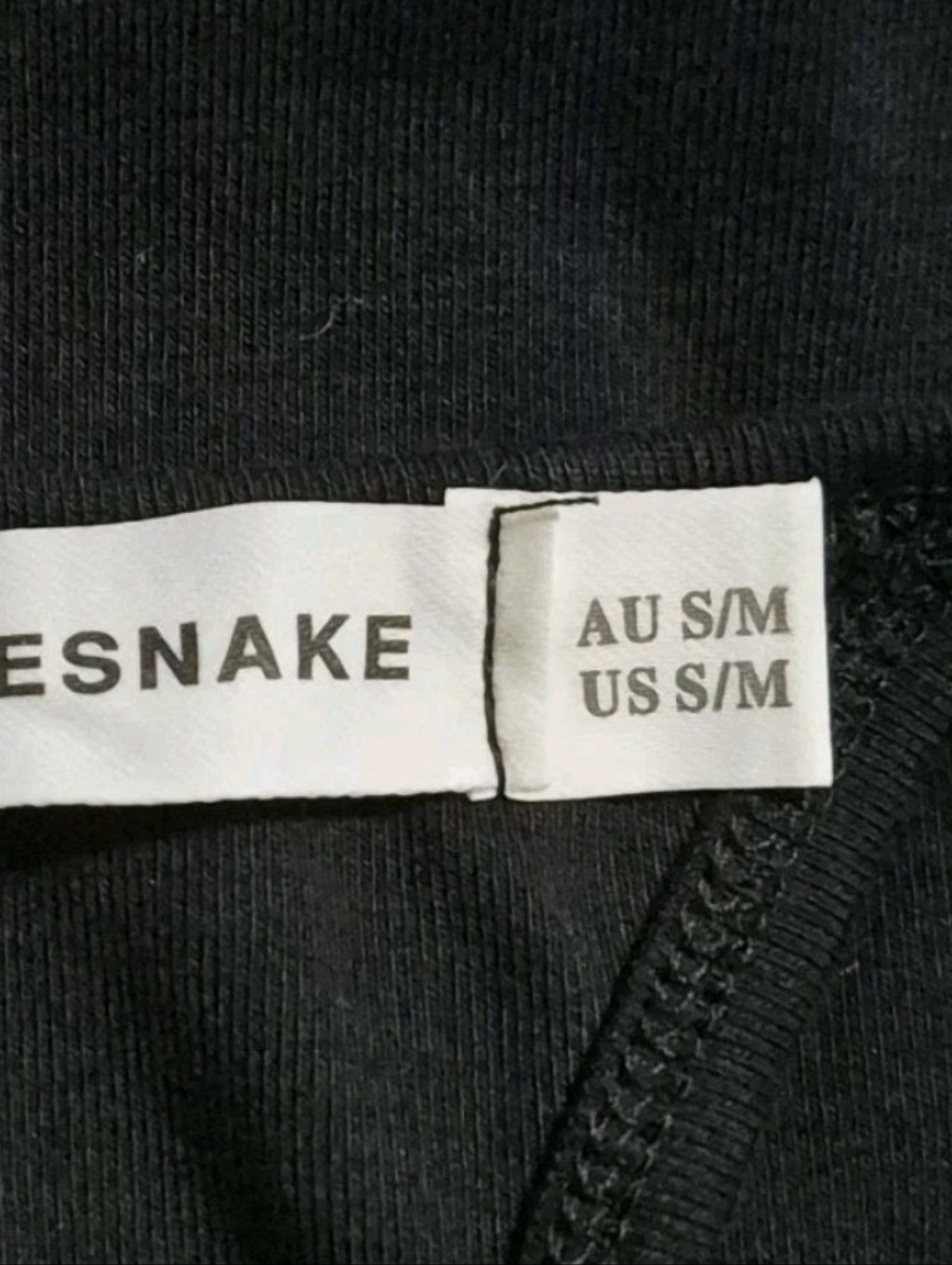 Nwt Bronze Snake Alma Midi Dress In Black Size S/M. — image 8 of 8